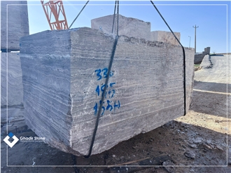 Iran Silver Travertine Blocks