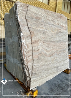 Persian Silver Travertine Slab Tiles