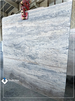 Roman Silver Travertine Slabs