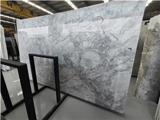 Brazil  Calacatta Grey Veins White Quartzite Slabs Tiles