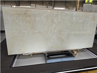 Crystal White Onyx Slab Tiles