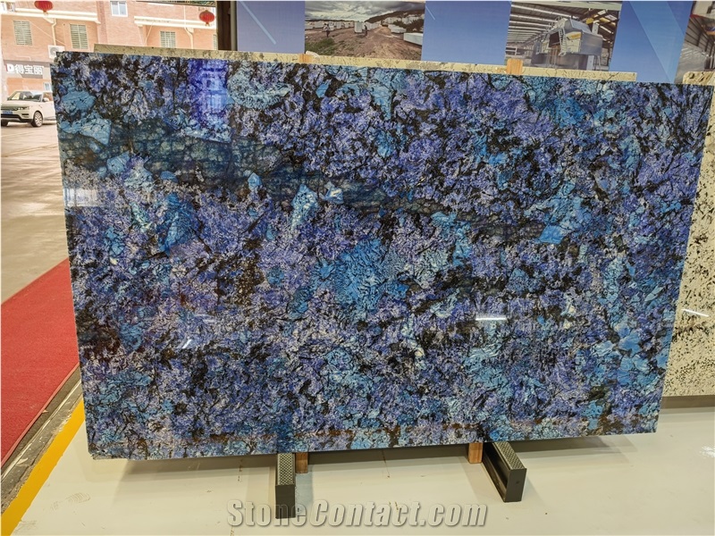 Peacock Blue Marble Slabs