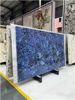 Peacock Blue Marble Slabs