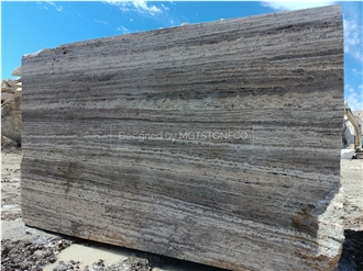 Marjan Silver Travertine Blocks