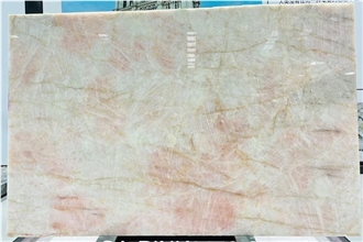 Cristallo Scarlet Pink Crystal Quartzite Stone Slab Tiles