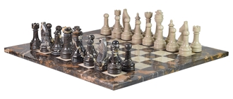Michaelangelo Marble & Verona Marble Chess Set Handicraft
