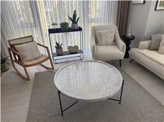 Turkish Carrara Marble Coffee Table