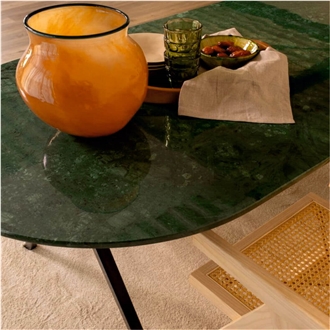 Verde Guatemala Marble Coffee Table
