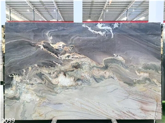 Aquarella Quartzite Slabs Aqua Royal Purple Stone Wall Use