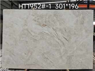 Taj Mahal Quartzite Slabs Branco White Stone Tile For Wall