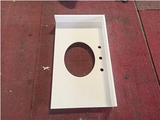 Ariston White Marble Bathroom Vanity Tops