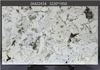 Alaska White Granite Slabs With Dark Gray Specks