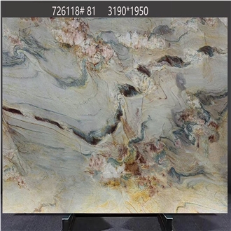 Calacatta Macaubas Quartzite Slabs Dynamic Color Streaks