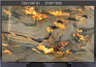 Calacatta Macaubas Quartzite Slabs Exhibiting Unique Color