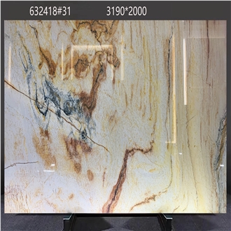 Calacatta Macaubas Quartzite Slabs Striking Color Contrasts