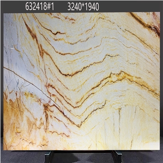 Calacatta Macaubas Quartzite Slabs With Intricate Color