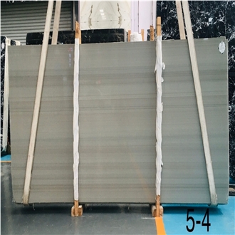 Chenille White Marble Slabs Revealing Delicate Gray Stripes