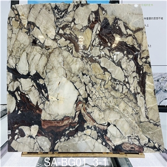 Chinese Bulgari Marble Slabs Polished