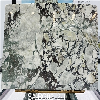 Chinese Bulgari Marble Slabs Showing Bold Blends