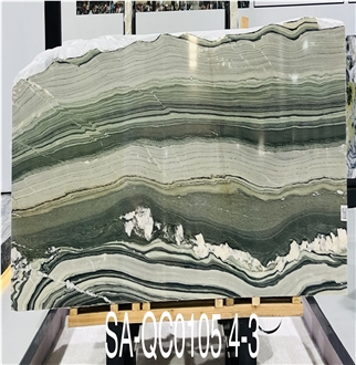 Cristallo Del Mare Quartzite Slabs With Erratic