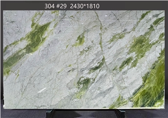 Emerald Jade Marble Slabs Revealing Deep Green Motifs