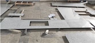 G603 Granite Slabs Presenting Smooth Finish Countertops