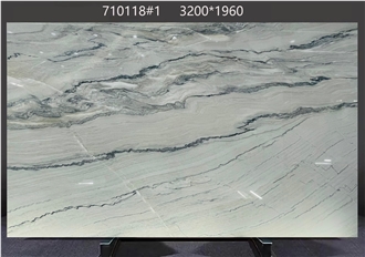 Macaubas Fantasy Quartzite Slabs Displaying Dynamic Streaks
