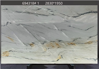 Macaubas Fantasy Quartzite Slabs Revealing Serene