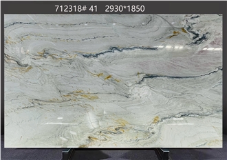 Macaubas Fantasy Quartzite Slabs With Subtle Inspired Veins