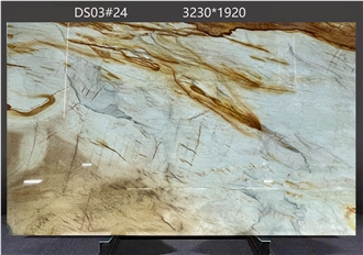 Picasso Quartzite Slabs Exhibiting Color Details