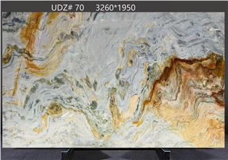 Picasso Quartzite Slabs Featuring Dynamic Hue