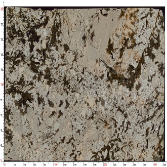 Splendor White Granite Slabs Presenting Random Dark Flecks