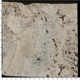 Splendor White Granite Slabs Showing Speckled Brown Textures