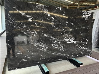 Brazilian Cosmic Black Granite Slabs