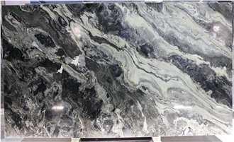 Brazilian Leather  Finished Gray Black Quartzite Slabs