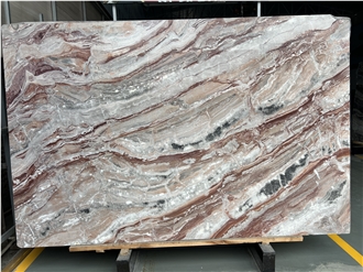 Italian Monica Red (Gucci Red) Marble Slabs