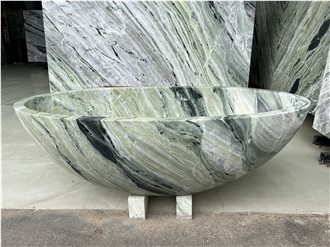 Jade Green Marble Wash Basin