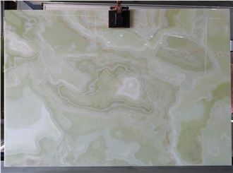Light Green Onyx Slab Tiles