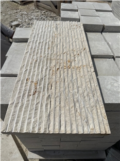 Galala Light Beige Marble Combed Tiles