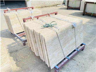 Beige Travertine Tiles 1200×600Mm Matte Finish