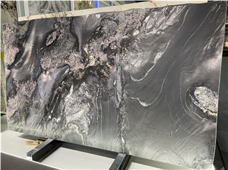 Natural Grey Quartzite Rock Texture Finish Slabs