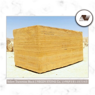 Azarshahr Yellow Travertine Blocks