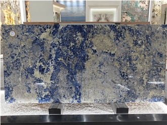 Factory Luxury Stone Blue Sodalite Stone Slabs