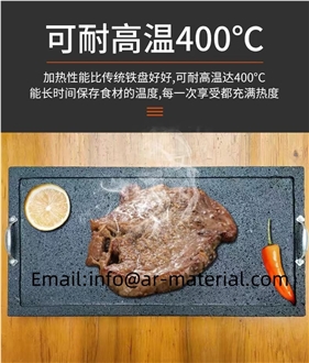 Volcanic Lava Stone Baking Trays, Grilling Stones