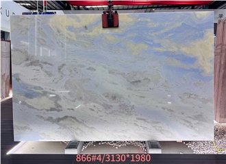 Azul Cielo Sky Azul Acquamarina Marble Slabs