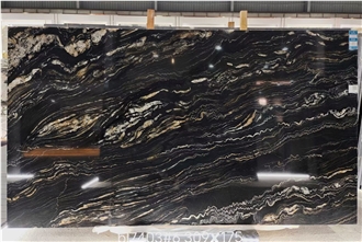 Black Taurus Granite Slabs For Luxury Wall Design