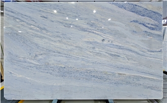 Brazil Crystal Blue Marble Slabs For Nice Decor