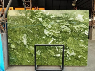 China Verde Ming Marble Slabs For Interior Wall Floor