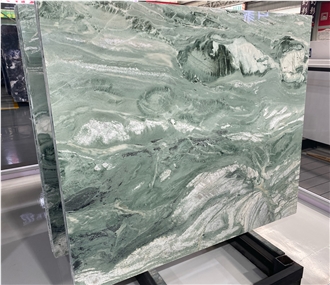 China Xinjiang Victoria Green Polished Marble Slabs