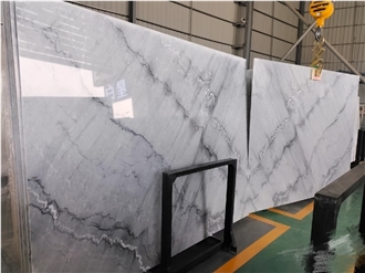 Chinese Bruce Gray Marble Slabs Polished
